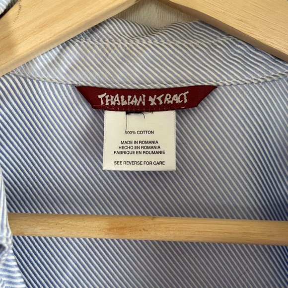 Pinstriped Button Down Long Sleeve Shirt - Picture 7 of 7